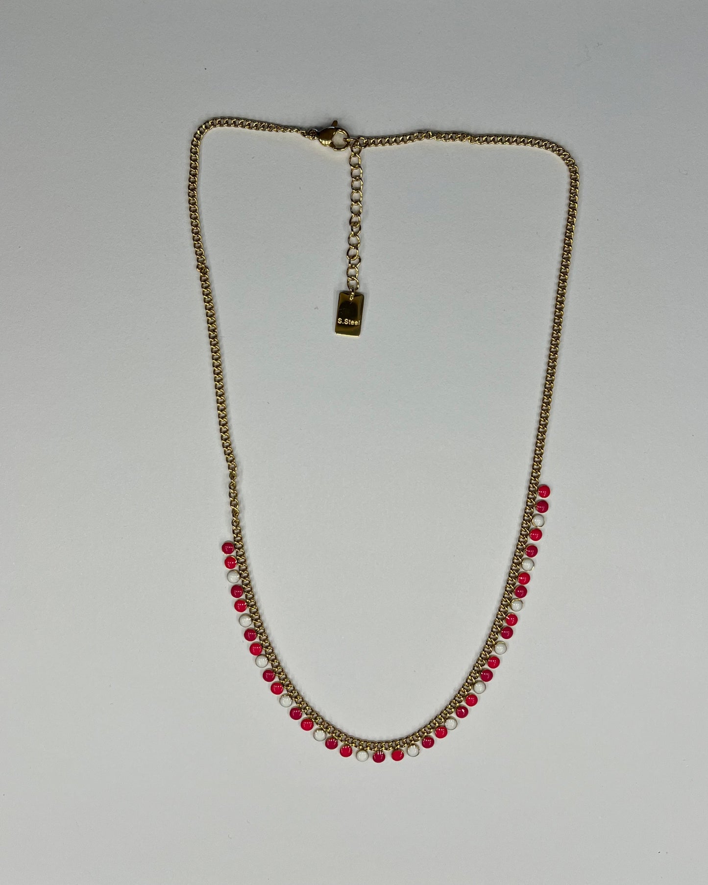 Full coins necklace rose