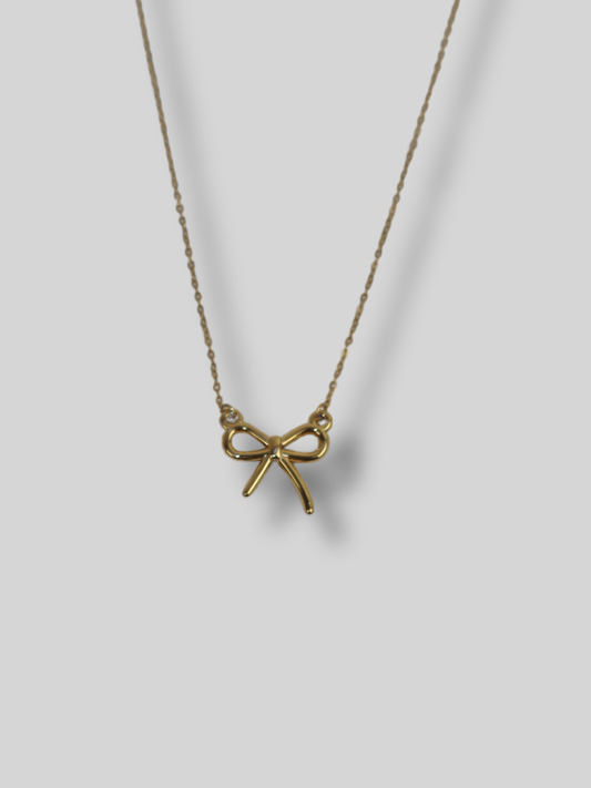 Bow necklace