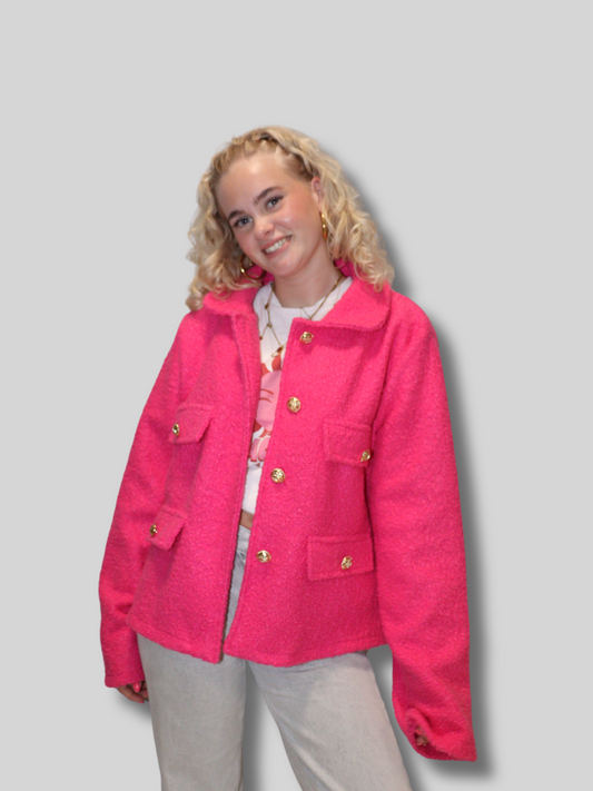 blushing jacket fuchsia