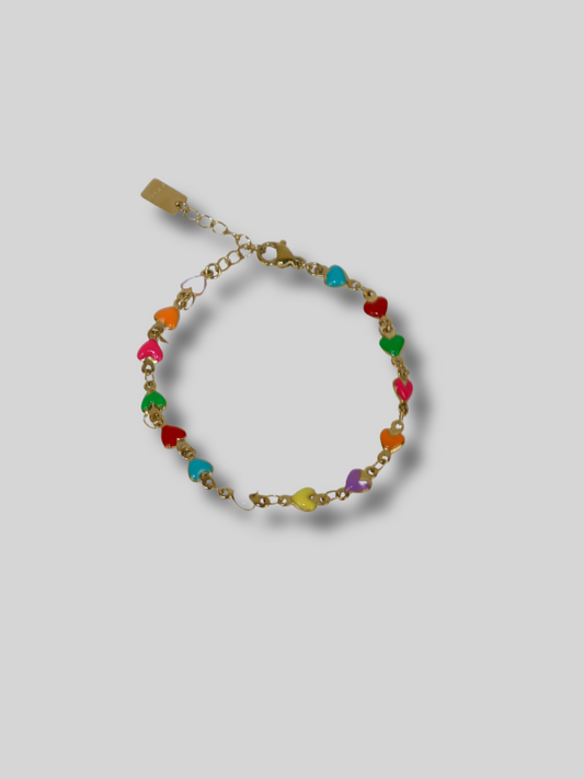 Bracelet amour coloré