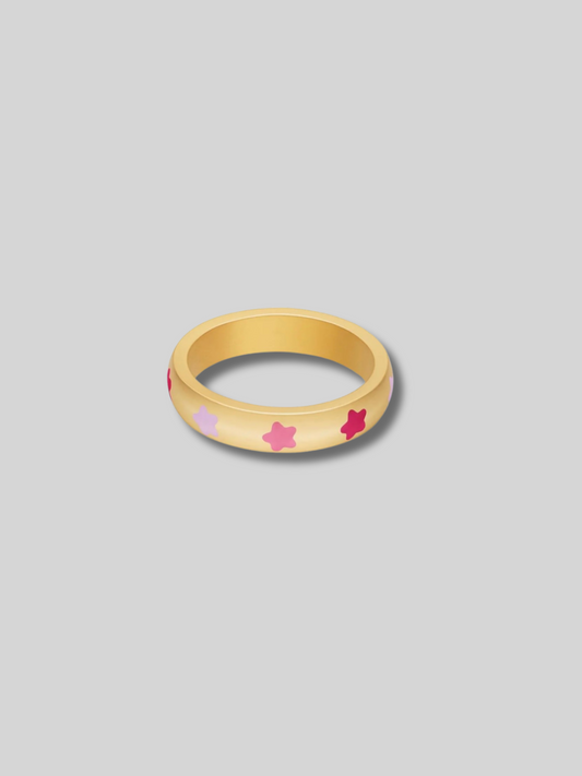 pink stars ring