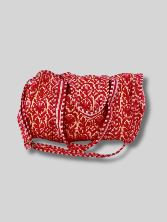 Boho weekend bag fuchsia