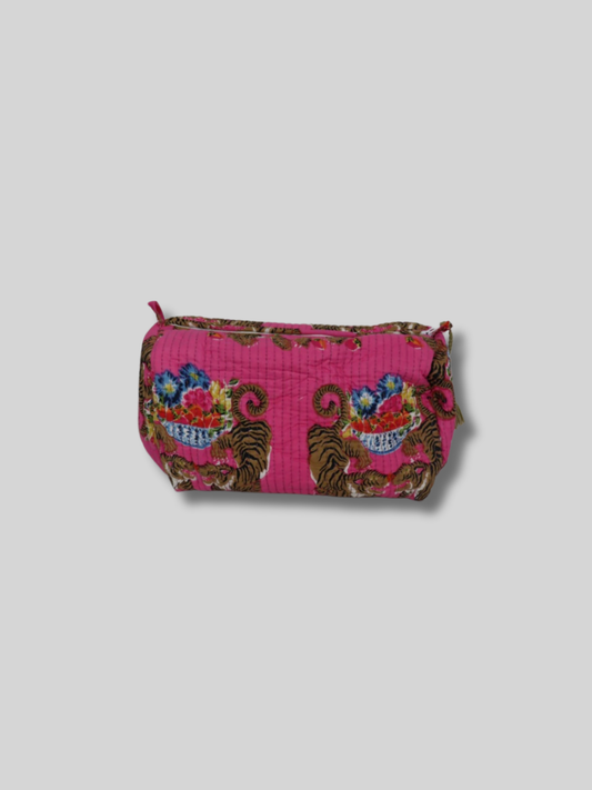 Toilet bag fuchsia tiger