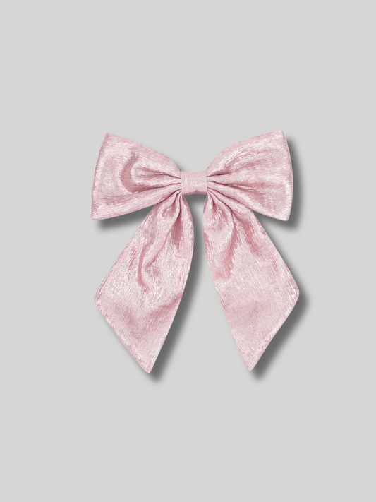 Christmas night bow pink